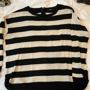 Black and ivory sweater